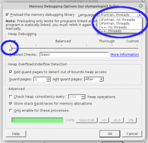 configuration de la mémoire