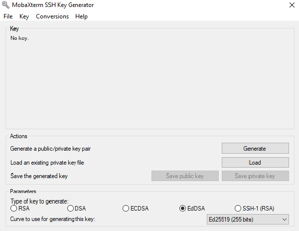 Moba KeyGen ED25519